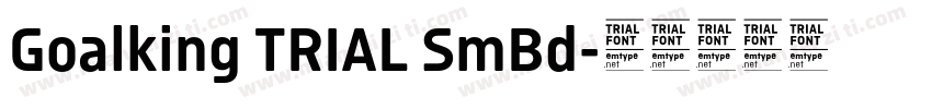 Goalking TRIAL SmBd字体转换
